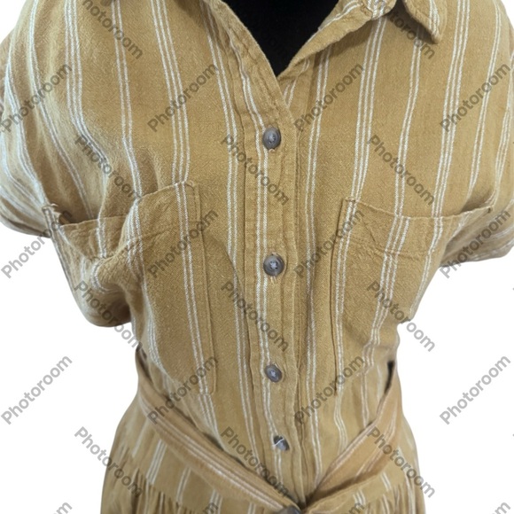 Universal Thread Yellow Tiered Midi Dress - Picture 3 of 5